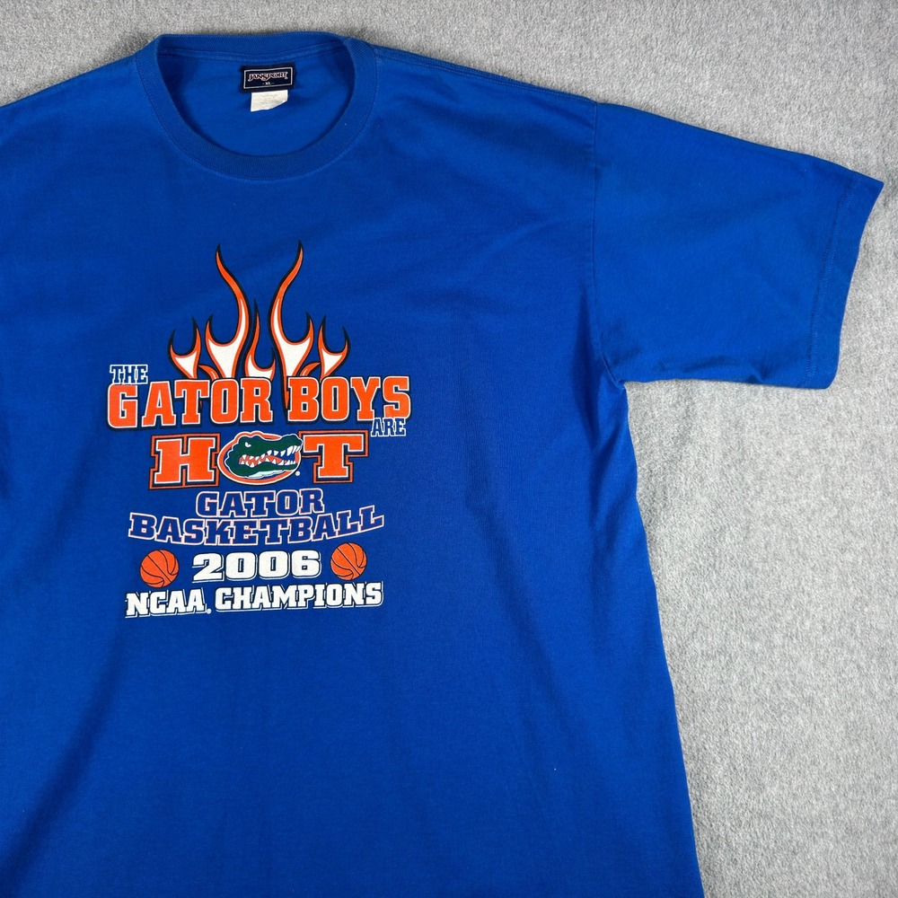 VTG 2006 Florida Gators Basketball T Shirt XL Jansport Gator Boys NCAA Champs